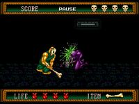 une photo d'Ã©cran de Splatterhouse 2 sur Sega Megadrive